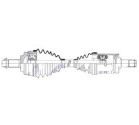 Arbre de Transmission avant Droite Opel Zafira C Tourer 2.0CDTI 11 Cascada 13