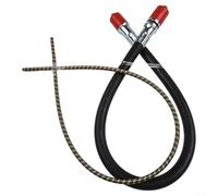 Arbre de transmission Flexwelle 35" pour débroussailleuse à dos avec extrémités de 29 mm, construction robuste en métal et caoutchouc pour tondeuse à gazon et débroussailleuse, noir/rouge (shaft core)