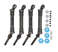Arbre de transmission métallique avant et arrière avec adaptateur pour TRAXXAS SLASH - précision élevée, remplacement direct (Bleue)