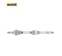 Arbre de transmission METELLI 17-0851 NISSAN 4406174 4411698 77 11 135 440