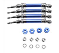 Arbre de Transmission RC Compatible avec Traxxas pour Slash pour Rustler pour Hoss pour VXL 4x4 Pièces De Rechange pour Voiture RC 1/10 : Arbre De Transmission Avant/arrière en Métal, Cardans CVD