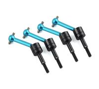 Arbre de Transmission rc pour Tamiya TT01 TT02 TT01D TT01E TA04 1/10 rc Car Upgrades Accessoires 4 Pièces Arbre De Transmission en Métal CVD(Blue,4pcs)