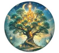 Arbre de Vie 1000 Pièces Puzzle Circulaire plantee Puzzle Adulte pour Enfants Puzzle Familial Difficile Impossiblepour Adultes Cadeaux 1000pcs (67.5x67.5cm)