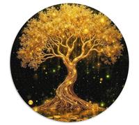 Arbre de Vie 1000 Pièces Puzzle Circulaire plantee Puzzle Adulte pour Enfants Puzzle Familial Jeu D'Intelligence Cadeaux 1000pcs (67.5x67.5cm)