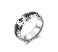 Arbre de vie celtique nordique, rune rune, bague Viking, bijoux rétro faits à la main en acier inoxydable pour hommes