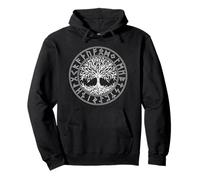 Arbre de vie celtique, runes, viking, Yggdrasil, symbole Sweat à Capuche