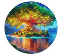 Arbre de Vie Circulaire Puzzle Convient pour Adultes Et Enfants 1000 Pièces Fun Défiant Unique Toy (67.5x67.5cm)