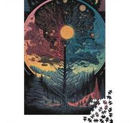 Arbre de Vie Cosmique Puzzle 1000 Pièces Adultes Et Enfants À Partir De 14 Ans Classiques Jeu D'Intelligence 70x50cm/1000pcs