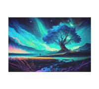 Arbre de Vie Cosmique Puzzle EnfFourmis 1000pcs, Puzzles en Bois- Kit Bricolage Relax Jeux pour Adolescents Et Adultes Cadeaux (75×50cm)