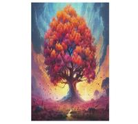 Arbre de Vie Cosmique Puzzles Adulte 1000 Pieces Cadeau Famille Puzzle Classique 3D EnfantsJouet en Bois Cadeau Unique （78×53cm）
