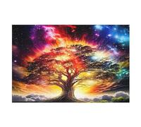 Arbre de Vie Cosmique - Puzzles Adulte - Puzzle en Bois 1000 Pièces - - Challenge Puzzle - Adultes Et Enfants Dès 12 Ans - Puzzle De Qualité Supérieure （75×50cm）