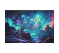 Arbre de Vie Cosmique Puzzles Adultes 1000 Pièces en Bois, Jouet De Puzzle De Défi De Cerveau pour des EnfFourmis, D’Intelligence (75×50cm)