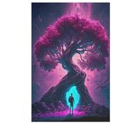 Arbre de Vie Cosmique Puzzles De 1000 Pièces pour Adultes Et Enfants Puzzle Impossible Jouets en Bois Jeu Stimulant （78×53cm）