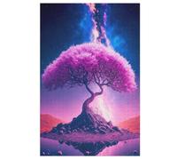 Arbre de Vie Cosmique Puzzles en Bois Adultes Et Adolescents 1000 Pieces Enfants Puzzle Décoration Mur Moderne Art Jouets Cadeau Intéressants 78×53cm