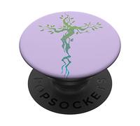 Arbre de Vie Croix spirituelle rétro PopSockets PopGrip Adhésif