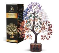Arbre de vie des 7 chakras en cristal, décoration d'intérieur, décoration de salon, décoration de bureau, cadeau d'anniversaire pour femmes, cadeau d'anniversaire pour mères, cadeau de retraite pour