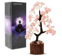Arbre de vie en cristal d'améthyste - Cristal de pierre précieuse violet - Décoration bonsaï - Pierres de chakra - Décoration - Cadeau - Décoration pour chakra, Reiki, cadeau à la maison ou au bureau