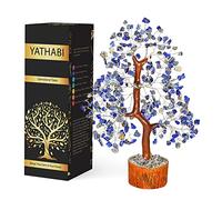 Arbre de vie en cristal de lapis lazuli, Feng Shui, arbre à monnaie, porte-bonheur, arbre spirituel pour énergie positive, chakra
