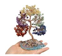 Arbre de vie en cristal des sept chakras, Feng Shui positif, pierre précieuse, décoration d'intérieur, cadeau for la famille et les amis(Chakras Crystal)