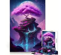 Arbre de Vie Fantaisie Puzzles Adolescents 1000 Pièces Mots clés Sharp Recall Serene Activity Uniform Cut Joyeux Noël (38x26cm)