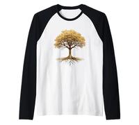 Arbre De Vie Graphic pour Passionnés De Nature Spiritualité Manche Raglan