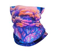 Arbre De Vie Méduse Poisson Corail sous-Marin Océan Néon Unisexe Écharpe Tube Coupe-Vent Bandana Léger Snood pour Voyage Randonnée Yoga Course À Pied