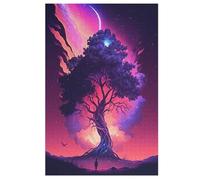 Arbre de Vie Mondial Puzzle en Bois 1000 Pièces pour Adultes Et Enfants, Puzzles Impossible, Jeu De Patience Coloré, Jeu D'adresse pour Toute La Famille, À Partir De 12 Ans （78×53cm）