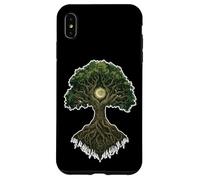Arbre de Vie Mystique Cycle Lunaire Nature Arbre de Vie Coque pour iPhone XS Max