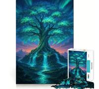 Arbre de Vie Mystique Puzzle de 1000 pièces pour Adultes Jeu de réflexion et de Concentration Activité Calme et Amusante Bords serrés Cadeau de Noël (38x26cm)