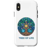 Arbre de Vie Mystique Yggdrasil Etz Chaim Arbor Vitae Coque pour iPhone X/XS