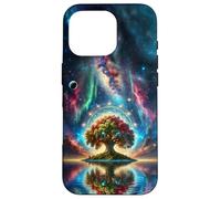 Arbre de Vie Nébuleuse Aurore boréale Coque pour iPhone 16 Pro