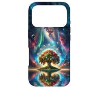 Arbre de Vie Nébuleuse Aurore boréale Coque pour iPhone 17 Pro