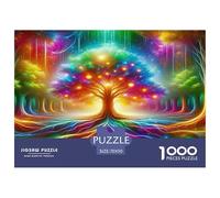 Arbre de Vie Papier Puzzle Jeu De Société Adulte Activités Familiales Stimulantes 1000 Pieces Plantes sacrées Casse-tête Qualité Premium pour Adultes 70x50cm/1000pcs