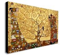 Arbre de Vie par Gustav Klimt - Impression sur Toile encadrée - Différentes Tailles (A0 116,8 x 81,3 cm)