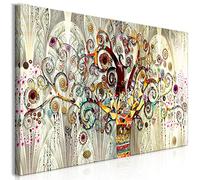 Arbre de vie par Gustav Klimt Paysage Wall Art Scandinave Toile Art Affiches et Gravures Image pour Salle À Manger Décor 40x80cm sans cadre