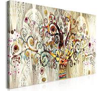 Arbre de vie par Gustav Klimt toile mur Art photos, peinture mur Art pour salon décor à la maison toile oeuvre décor 50x105 cm avec cadre