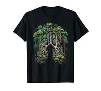 Arbre de Vie Poumons Humains Anatomie Nature Forêt Graphique T-Shirt