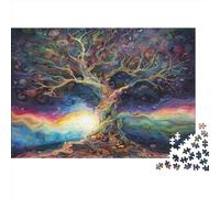 Arbre de Vie Puzzle 1000 Pièces Adultes - Puzzle Adulte 1000 Pièces - Puzzle À Impression De Haute Qualité - Puzzle Art 1000pcs (75x50cm)