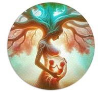 Arbre de Vie Puzzle 1000 Pièces Cadeau Unique Jeu Éduchatif Challenge Toy À De Qualité Supérieure Peinture Art pour Adultes Enfants 1000pcs (67.5x67.5cm)