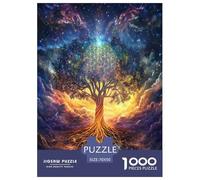Arbre de Vie Puzzle 1000 Pièces Cadeau Unique Jeu Éduchatif Défi Jouet À De Qualité Supérieure Peinture Art pour Adultes Et Enfants À Partir De 14 Ans 70x50cm/1000pcs