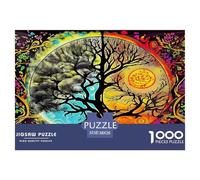 Arbre de Vie Puzzle 1000 Pièces Educa Jouet en Bois Jeu D'Intelligence Décoration Intérieure Jeu Éduchatif Challenge Toy Adultes Et Enfants À Partir De 14 Ans 38x26cm/1000pcs