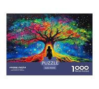 Arbre de Vie Puzzle 1000 Pièces Educa Jouet en Bois Jeu D'Intelligence Décoration Intérieure Jeu Éduchatif Challenge Toy Adultes & Enfants des 14 Ans 70x50cm/1000pcs