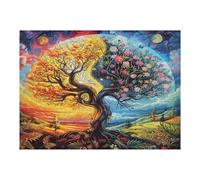 Arbre de Vie Puzzle 500 Pièces pour Adultes Challenge 3D Unique Educa Jeu De Réflexion Relaxation Artistique Cadeau De Famille Décoration 500 PCS