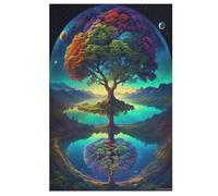 Arbre de Vie Puzzle De 1000 Pièces pour Adultes, Adolescents Et Enfants Puzzles, Décompression Intellectuelle, Jeu Familial Amusant 78×53cm