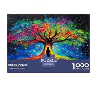 Arbre de Vie Puzzle De 1000 Pièces pour Arbre forêt Adultes Et Enfants Cadeau Inspirations Voyage Et Réduction du Stress Jeu D'Intelligence De l'art 38x26cm/1000pcs