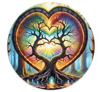 Arbre de Vie Puzzle Rond De 1000 Pièces pour Adultes Monde Fantasy Qualité Premium Artistique Art Relaxation Activité Assemblage Réduction 1000pcs (67.5x67.5cm)