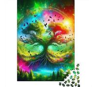 Arbre de Vie Puzzles 1000 Pieces Cadeau Unique Jeu Éduchatif Challenge Toy À De Qualité Supérieure Peinture Art pour Adultes Et Enfants À Partir De 14 Ans 1000pcs (75x50cm)