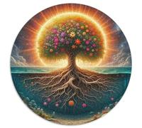 Arbre de Vie Puzzles 1000 Pièces Cadeau Unique Jeu Éduchatif Défi Jouet À De Qualité Supérieure Peinture Art pour Adultes Et Enfants À Partir De 12 Ans 1000pcs (67.5x67.5cm)
