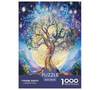 Arbre de Vie Puzzles 1000 Pieces Cadeau Unique Jeu Éduchatif Défi Jouet À De Qualité Supérieure Peinture Art pour Adultes Enfants 70x50cm/1000pcs