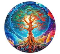 Arbre de Vie Puzzles 1000 Pieces Cadeau Unique Jeu Éduchatif Défi Jouet À De Qualité Supérieure Peinture Art pour Adultes Et Enfants À Partir De 14 Ans 1000pcs (67.5x67.5cm)